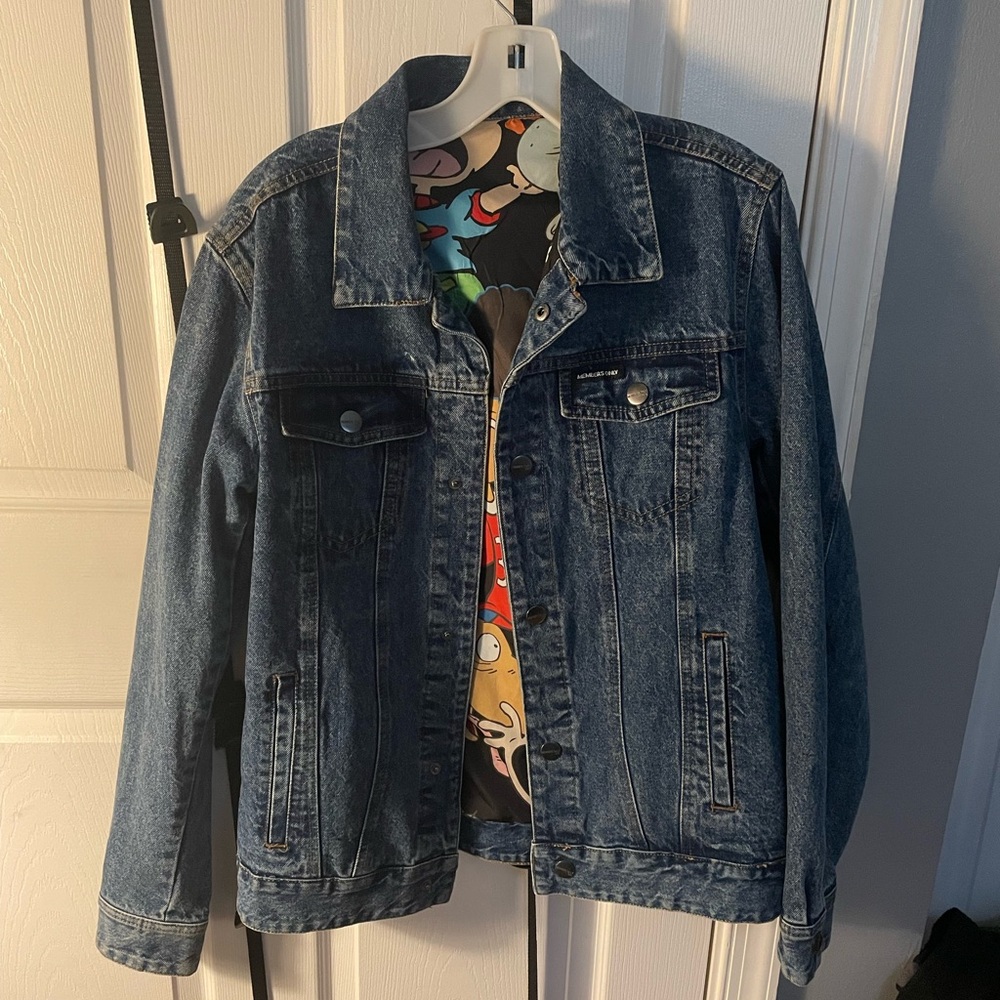 oversized members only jean jacket UNISEX one size